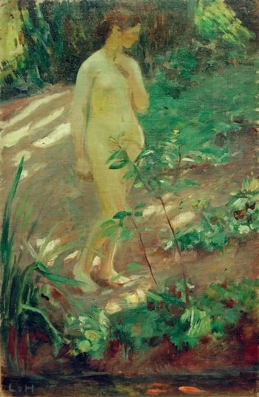 Donna nuda in acqua, 1890
